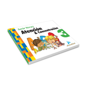 Libro Atención y concentración  Serie Veraz 3, nivel inicial