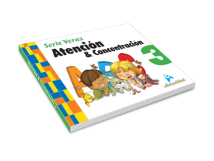 Libro Atención y concentración  Serie Veraz 3, nivel inicial