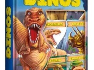 Dinos 6 Libritos Acartonados Cofre Imantado